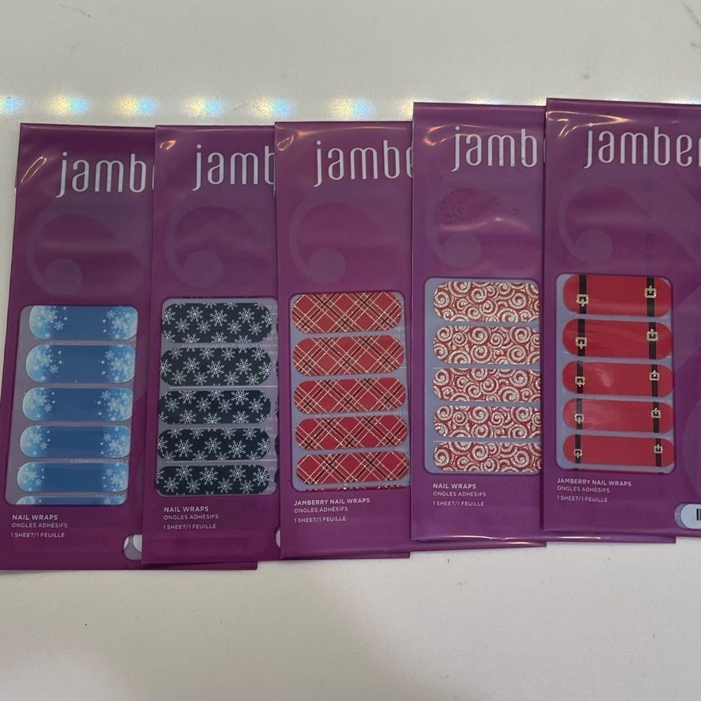 Jamberry Nails Lot of 5 full Christmas sets